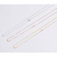 724 สร้อยคอสแตนเลสแท้  สร้อยผู้หญิง18K 16-20 ขนาดกว้าง1.5mm สีGold , steel color , pinkgold