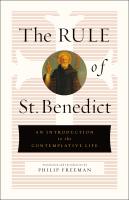 หนังสืออังกฤษใหม่ The Rule of St. Benedict : An Introduction to the Contemplative Life [Hardcover]