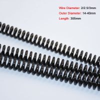 1/2/3/5Pcs Y-type Compression Spring Wire Dia 2/2.5/3mm Pressure Spring 65 Manganese Steel Length 305mm Lamp Switch Equipment Food Storage  Dispensers