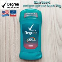 Degree® Men Sport Original Protection 48H Antiperspirant Stick 76g โรลออนสติ้กสำหรับผู้ชาย ผลิตภัณฑ์ระงับกลิ่นกาย  ไร้คราบ ดับกลิ่นกายนาน 48ชม