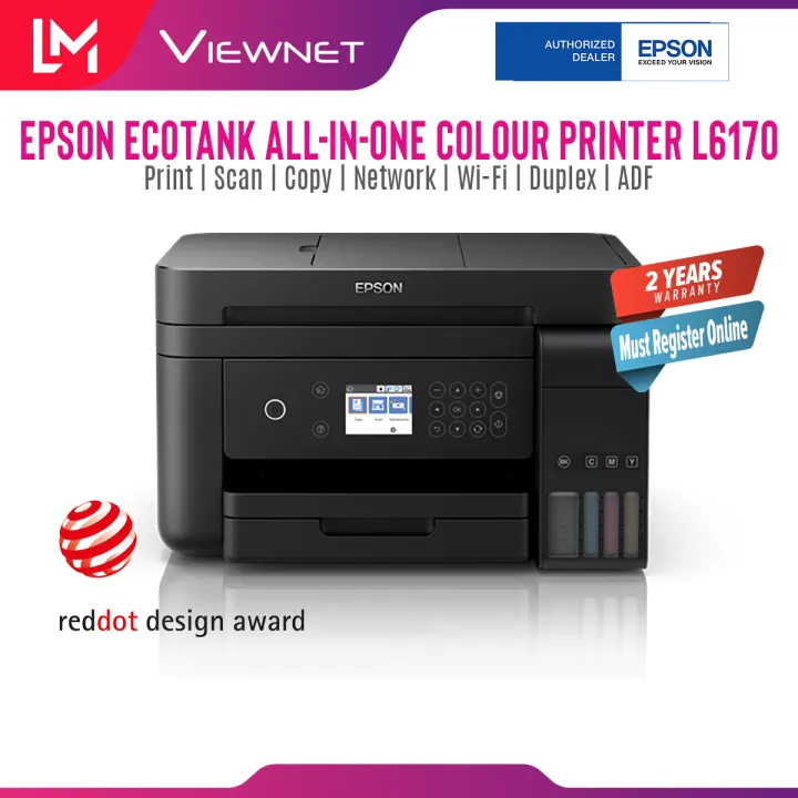 Epson Ecotank L6170 L6270 All In One Ink Tank Colour Printscancopynetworkwi Fiduplexadf 0176
