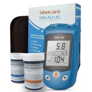 Máy đo đường huyết, Axit Uric 2  gút - gout  trong 1 Sinocare Safe AQ UG