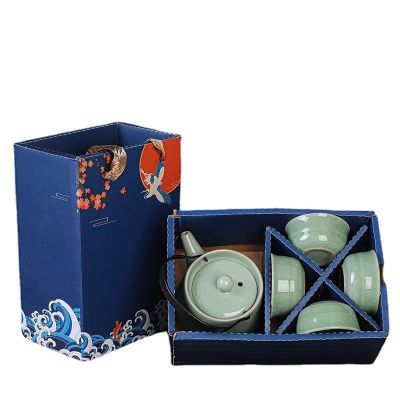 1Teapot+4tea cups Ceramic Teapots Porcelaintea Tea Sets Items Glass Matcha Whisk Mug Cups Ceremony Pots Kitchen Utensils Travel Ceramic Sake Mugs
