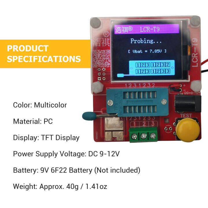 multifunction-transistor-tester-with-tft-digital-display-mini-transistor-tester-inductance-capacitance-esr-meter-diode-pnp-npn-transistors-auto-testing