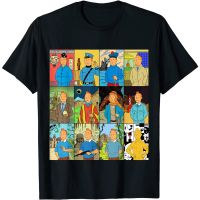 HOT ITEM!!Family Tee Couple Tee Adult Adventures T-Shirts - Tin Tin T-Shirt Summer Mens 100% Cotton Round Neck Short Sleeve T-Shirt