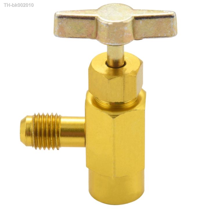 1-4-sae-m14-thread-adapter-r-134a-automotive-air-conditioner-refrigerant-can-dispensing-bottle-tap-opener-valve