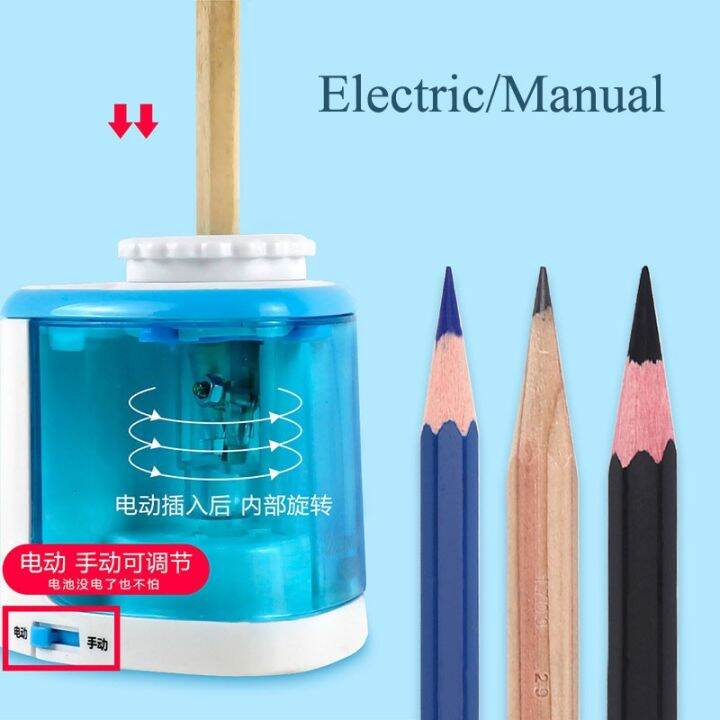 【CW】 Tenwin Pencil Sharpener Stationery Electric/Manual 2 1 Automatic Adults Lazada