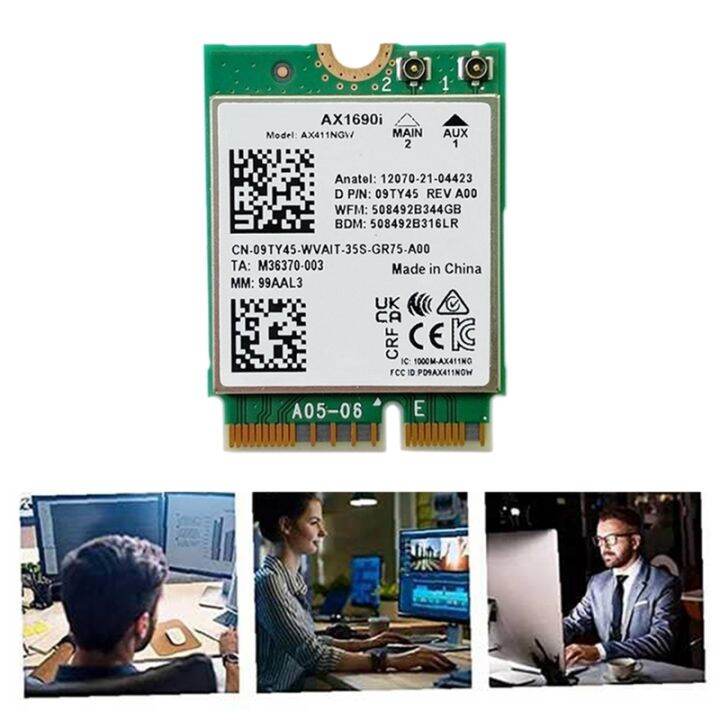 1pcs-ax1690i-wifi-card-ax411-wi-fi-6e-speed-2-4-gbps-802-11ax-2-4-5-6ghz-bluetooth-5-3-wireless-module