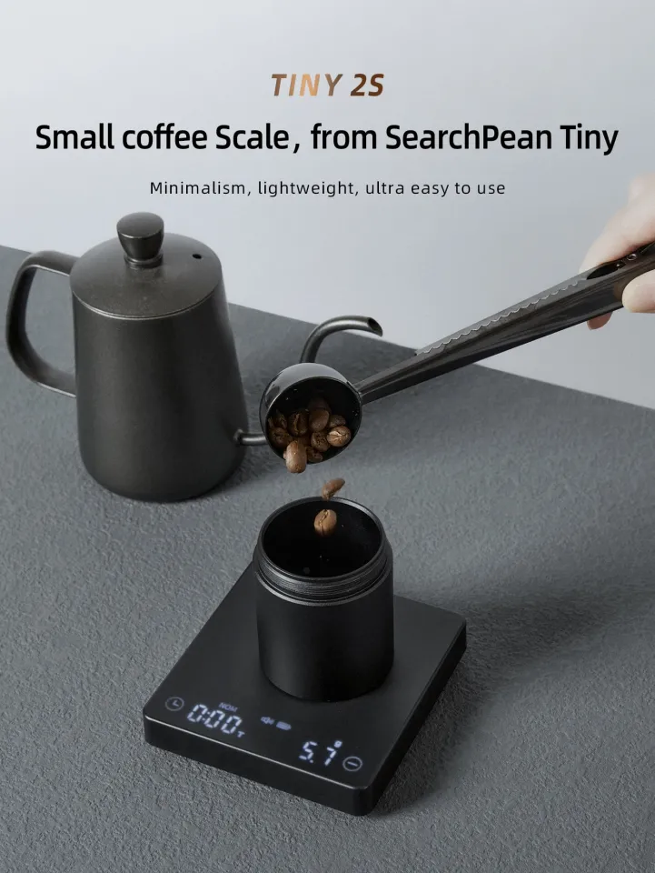 Mini Digital Coffee Scale Espresso Scale WithTimer Pean Smart Kitchen Scale  Weight Precision USB 2kg/0.1g g/oz/ml Gift