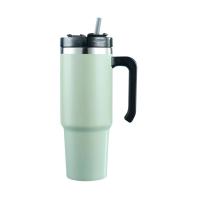 ?Quick Arrival?แก้วกาแฟสแตนเลสขนาด30ออนซ์แก้ว Mug Mobil เก็บความร้อนแก้วแบบมีหลอดฉนวนสูญญากาศถ้วยกาแฟดื่มขวดนม?Arrive 1-3 Days?