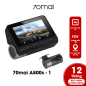 Camera hành trình 70mai Dash Cam A800S A800S-1 độ phân giải 4K +cam sau RC06 bản quốc tế,bảo hành 12 tháng