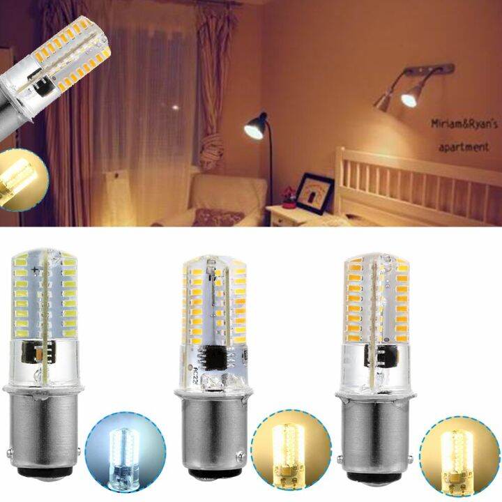 cod-free-cas-lan84-หลอดไฟ-led-110-120v-หลอดไฟคอร์น-led-2-6w-3014โคมไฟคริสตัล64smd-สีขาว-อบอุ่นสีขาว-ba15d-ประหยัดพลังงาน-mesin-jahit-rumahan