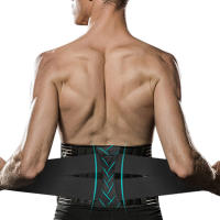 เข็มขัดออกกำลังกาย V Shaped Spine Support Squat Belts with 5 Steel Plates 2 Springs Side Waist Breathable Bodybuilding Belt