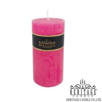 เทียนหอม Scented Candle Pillar Candle with Fragrance เทียนแท่ง สีชมพู หอมๆๆ ขนาด 3 นิ้ว x 6 นิ้ว ( 1 ต้น ราคา 230 บาท)