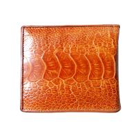 Cool Unisex Very Pretty Genuine Ostrich Bifold Wallet for You งานสวย งานเนียบ กระเป๋าสตางค์ใช้ได้ทั้งสตรี-บุรุษ หนังขานกกระจอกเทศแท้ สวยมาก สำหรับผู้มีรสนิ