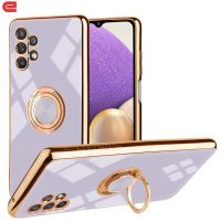 [HOT P] เคสชุบสำหรับ OPPO RENO 6 Pro Plus Reno 5 4 3 Find X3 X2 Pro ไลท์นีโอ ACE 2ขาตั้งซิลิโคนที่ยึดแหวนแม่เหล็ก TPU