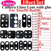 10 Piece Rear Back Camera Glass Lens For Xiaomi Redmi 9T 9C NFC 9A 9i 8 A 10C 10A 10 Prime With Adhesive Glue Phone Accessories Smartphone Lenses