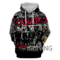 HotNew แฟชั่นผู้หญิงผู้ชาย3D พิมพ์ Casualties Band Hoodies Hooded Sweatshirts Harajuku Hoodie เสื้อ Tops เสื้อผ้า H01