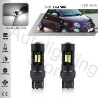 W21ซีนอนสีขาว2ชิ้น/5W 7443 7440 Canbus ไม่มีการโคมไฟ Led ความผิดปกติสำหรับ Fiat 500 500C 500L การไฟตัดหมอก Lampu Jalan ตอนกลางวัน2012ขึ้น