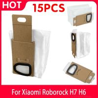 15PCS For Roborock H7 H6Robot Vacuum Cleaner Non-Woven Fabric Dust Bag Spare Parts Replacement Accessories