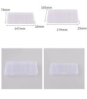 Transparent Desktop Organizer Pencil Box Plastic Desk Storage Box Classification Box School Office Stationery