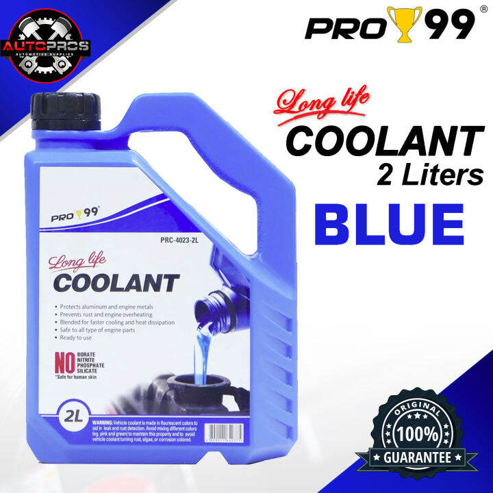 PRO 99 Coolant Blue 2 Liters READY TO USE | Lazada PH