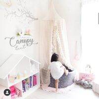 【LZ】☌✗◄  3 Colors Hanging Kids Baby Bedding Dome Bed Canopy Cotton Mosquito Net Bedcover Curtain for Baby Kids Reading Playing Home Decor