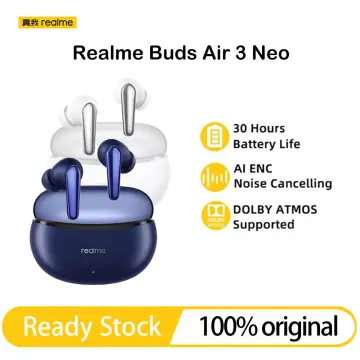 realme Buds Air 3 NEO TWS Earphone Bluetooth 5.2 AI ENC Noise Cancelling  Wireless Earphone 30 Hour Battery Life Forrealme 10 Pro