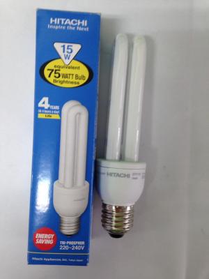 หลอดไฟ ประหยัดไฟ15W กำลังไฟสูงถึง75W ยี่ห้อHitachi /220-240V