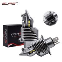 EURS 2Pcs Fighter H4 LED ไฟหน้ารถ6000K 4300K 3000K Hilo Beam H4หลอดไฟ LED Fighter Shape รถจักรยานยนต์ไฟหน้าหลอดไฟ12V 24V