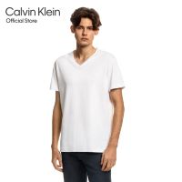 CALVIN KLEIN เสื้อยืดผู้ชาย ทรง Regular รุ่น J320987 YAF - สีขาว