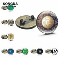 Bitcoin Design Fashion Brooch Pins Badge Cryptocurrency Bitcoin Theme Breastpin Clothes Backpack Decoration Men Women Jewelry