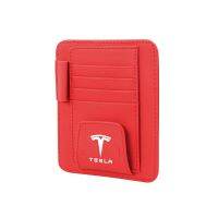 อุปกรณ์แต่งรถ Y X S 3รุ่น Tesla สำหรับจัดเก็บกระเป๋าหนังที่จัดระเบียบคลิปที่ใส่บัตรซีดีแว่นตาหมวกอาบแดดรถ