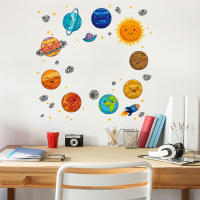 Cartoon Universe Planet Wall Sticker Kids Rooms Study Room Bedroom Decorations Wallpaper Mural Home Art Decals Nursery Stickers Wall Stickers  Decals