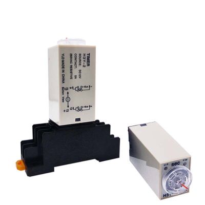 1 PC DC12V 24V H3Y-2 Time Relay 8Pin Power-on Delay Rotary Knob 5S/10S/30S/60S/3M/5M/10M/30M Timer DPDT Timing