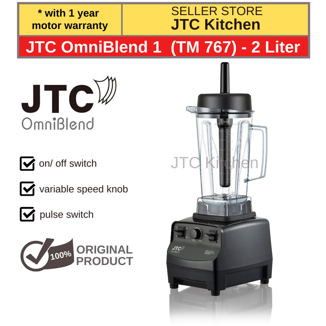 JTC OmniBlend Pro Commercial Blender With One Jug Choice Of Three Colours 