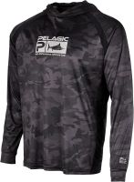 PELAGIC Vaportek พรางเสื้อแขนยาวตกปลากับเสื้อกันหนาวหมวกตกปลาย์ประสิทธิภาพสูงตกปลาเบส Pro ปลา