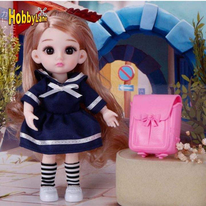 hobบี้ตุ๊กตาเจ้าหญิงเคลื่อนย้ายได้แฟชั่นจอร์นชุด-diy-พร้อมเสื้อผ้าสำหรับของขวัญวันเกิดของเด็กหญิง