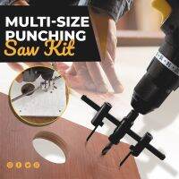 Multi-Size Punching Saw Kit 30-300MM Adjustable Metal Wood Circle Hole Saw Drill Bit Cutter Kit Aircraft Type DIY Tool Hole Open