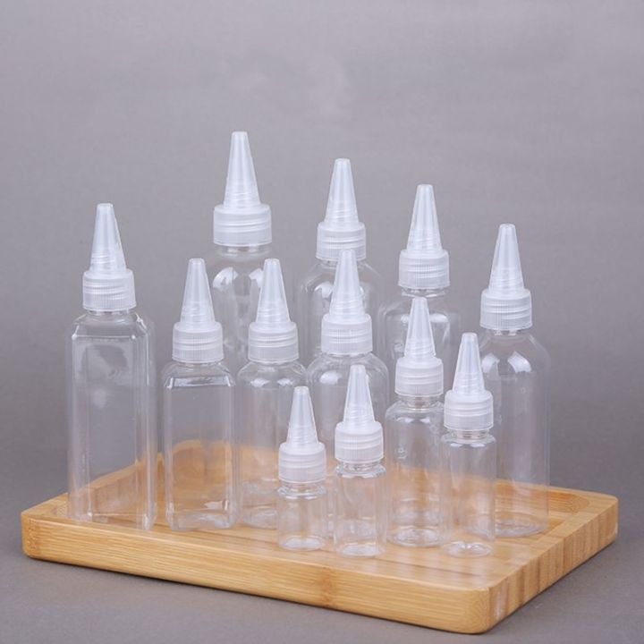 20-30-50-60-80-100-120ml-transparent-plastic-bottles-squeeze-applicators-dispensers-with-pointed-mouth-refillable-watercolor-paint-dispenser