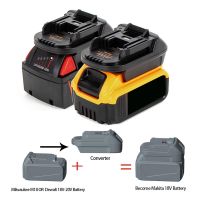 Battery Converter Power Battery Adapter for Milwaukee M18 18V Battery or for Dewalt 18V-20V Battery To Become Makita 18V Battery