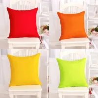 YWZN Candy Color Cushion Cover Solid Color Polyester Throw Pillow Case Home Decorative Pillowcase Seat Car Cushion Cover