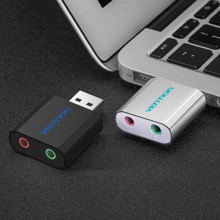 Noisereducing USB Sound Card with 3.5mm Stereo and Mic Soundcard Splitter Lazada PH