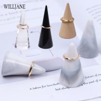 ✠ Solid Jewelry Ring Display Stand Solid Finger Shape Ring Photography Presentation Holder Exhibition Storage Rack Wood Acrylic