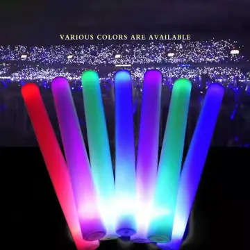 200PCS LED Light Up Foam Sticks with 3 Modes Flashing,Glow in The