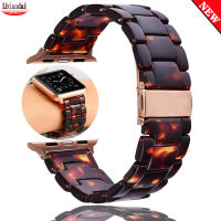 Resin strap For band 44mm 40mm 42mm 38mm stainless steel Watchband celet for Applewatch series 5 4 3 Se 6