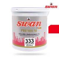 พร้อมส่ง โปรโมชั่น SWAN สีน้ำอะคริลิค รหัสสี #333 สีเเดงด้าน ใช้เป็นสีทาบ้าน สีทาอาคารสำหรับทาภายนอกเเละภายใน สะท้อนUVได้ดี ขนาด 5 กก. ส่งทั่วประเทศ อุปกรณ์ ทาสี บ้าน แปรง ทาสี ลายไม้ อุปกรณ์ ทาสี ห้อง เครื่องมือ ทาสี