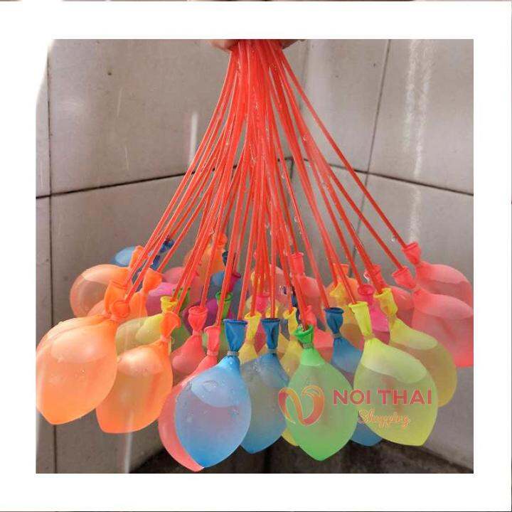 10ชิ้น-ลูกโป่งน้ำ1ช่อมี37ลูก-พร้อมมีหัวต่อสายยาง-มีหลายสี-magic-water-balloons-nt99