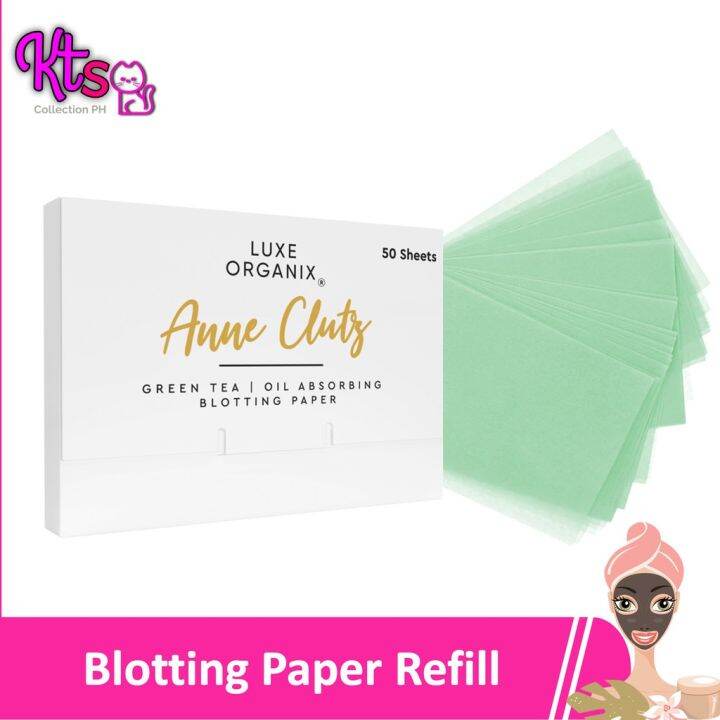 Luxe Organix Green Tea Blotting Paper Powder Finish Refill 50 sheets