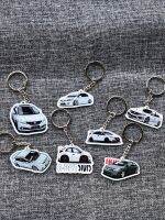 Rubber GOLF CAR Model Keychain Keyring KeyChain JDM Key Ring R-LINE Racing Accessories For VolksWagenwerk VW POLO GOLF GTI GLI